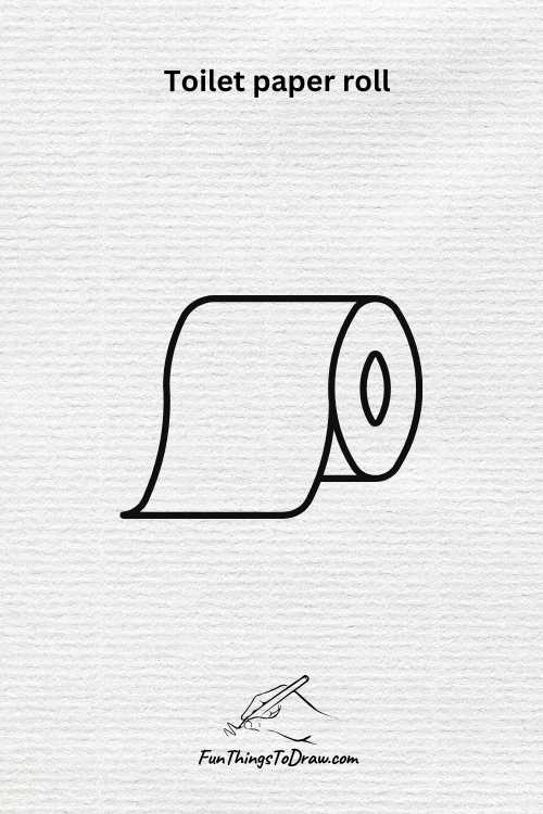 Toilet paper roll drawing