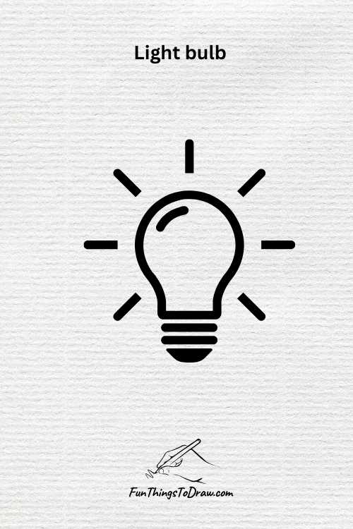 Light bulb drawing