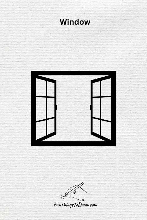 Window drawing (fun things to draw when bored)