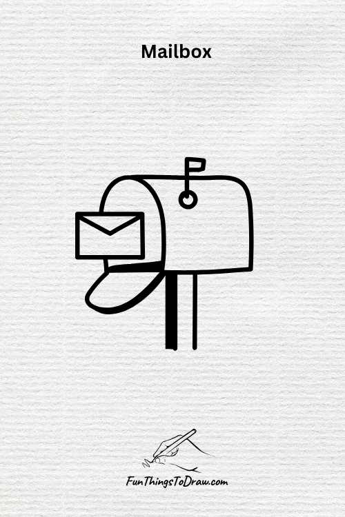 Mailbox drawing (fun things to draw when bored)