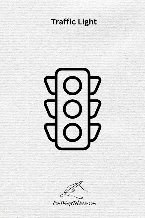Traffic light drawing (fun things to draw when bored)