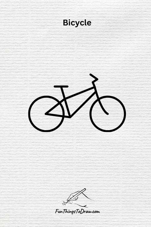 Basic shape of Bicycle drawing