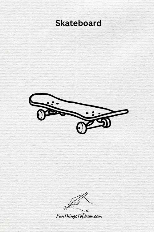 Skateboard drawing