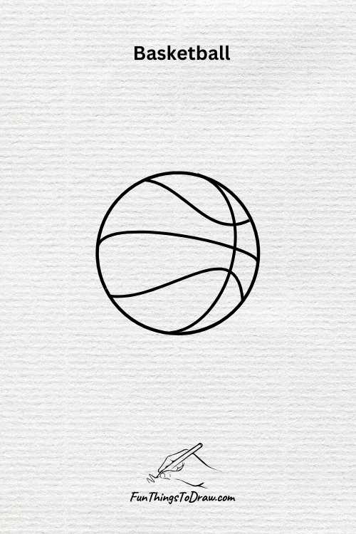 Basketball drawing (fun things to draw when bored)