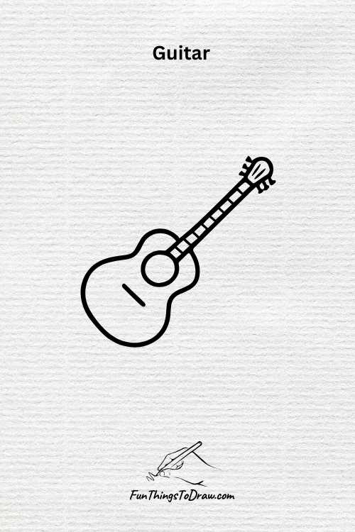 Draw a guitar when bored
