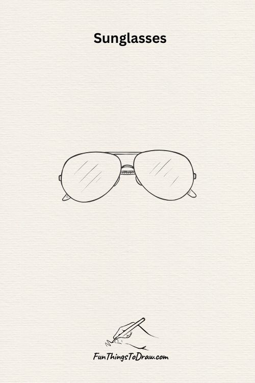 sunglasses drawing (smart summer drawing)