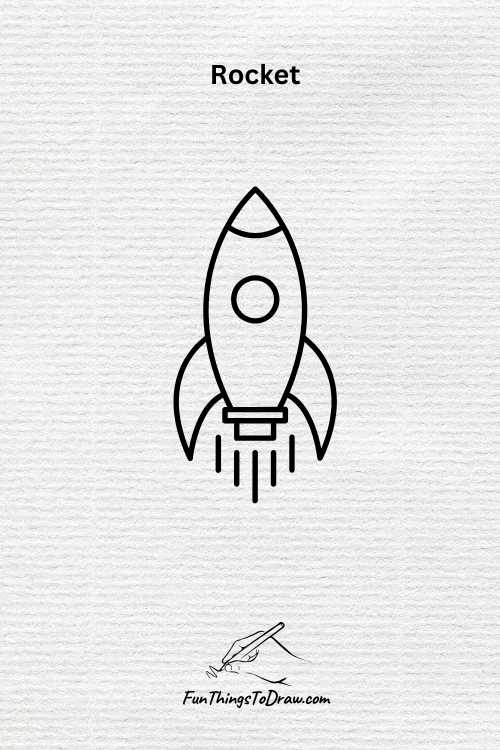 Rocket drawing idea when bored