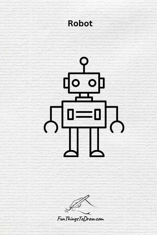 Robot drawing (fun things to draw when bored)