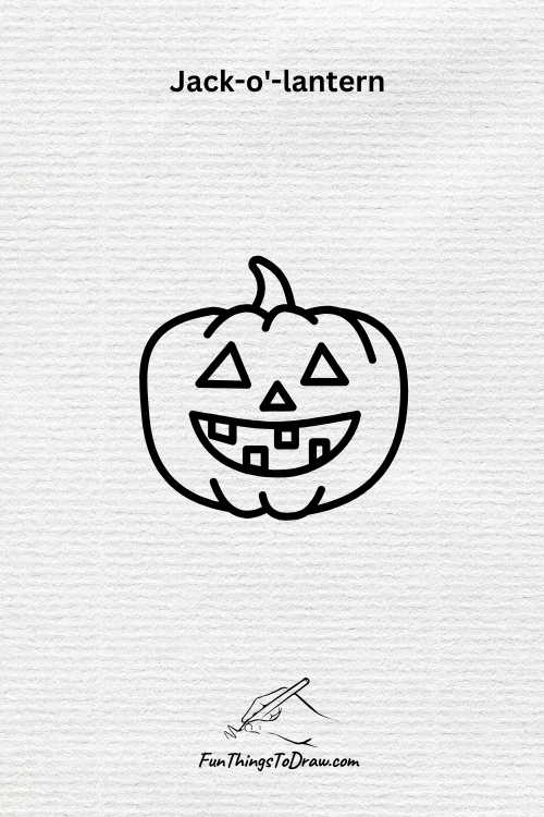 Jack o Lantern drawing (fun things to draw when bored)