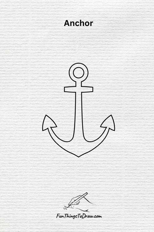 Anchor drawing (fun things to draw when bored)