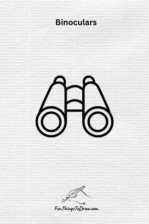 Binoculars drawing