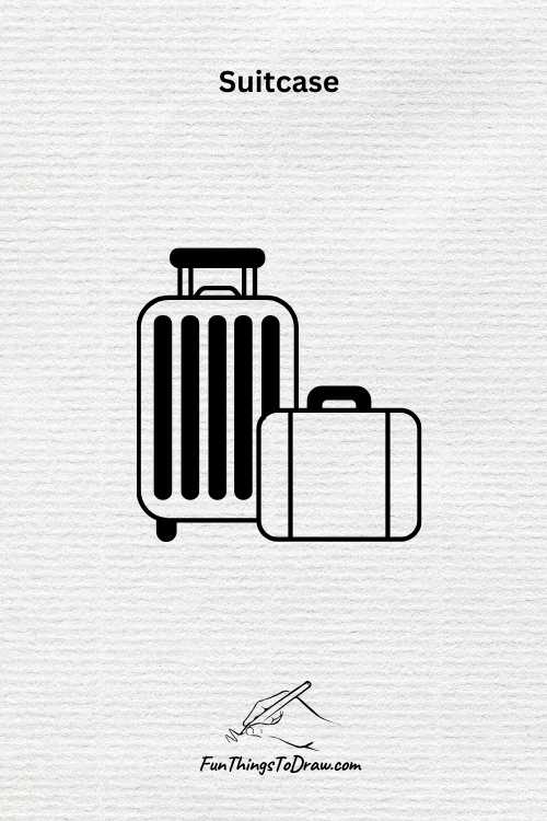 Suitcase drawing when bored