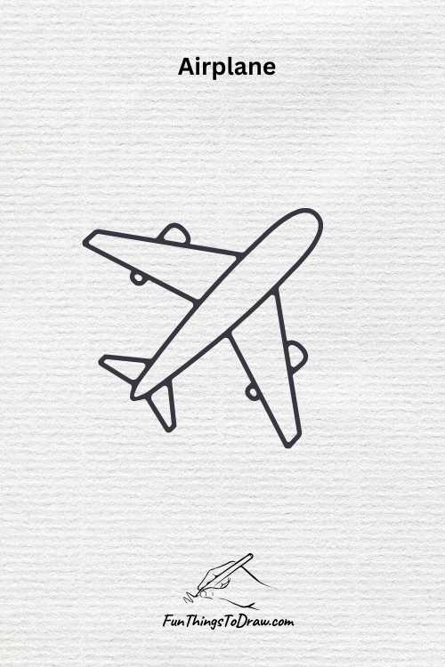 Airplane drawing