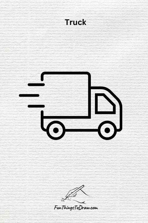 Truck drawing (fun things to draw when bored)