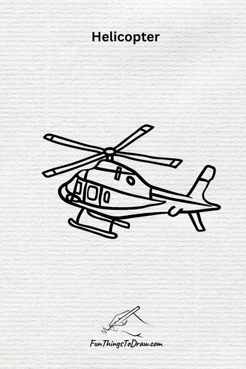 Helicopter drawing