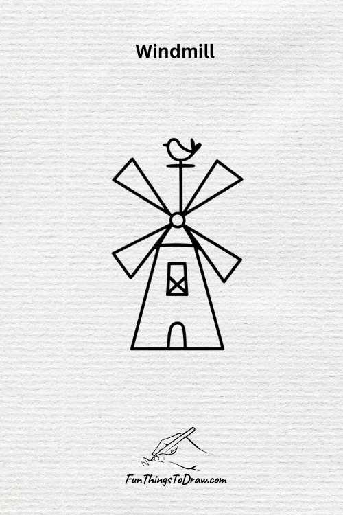 Windmill drawing