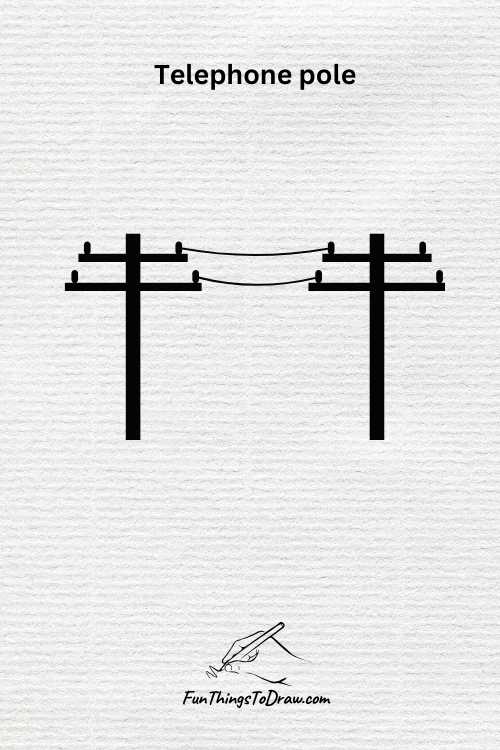 Telephone pole drawing