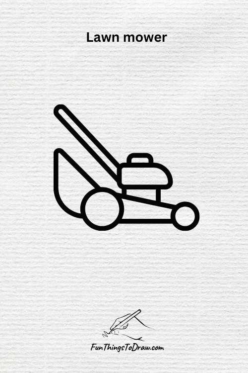 Lawn mower drawing