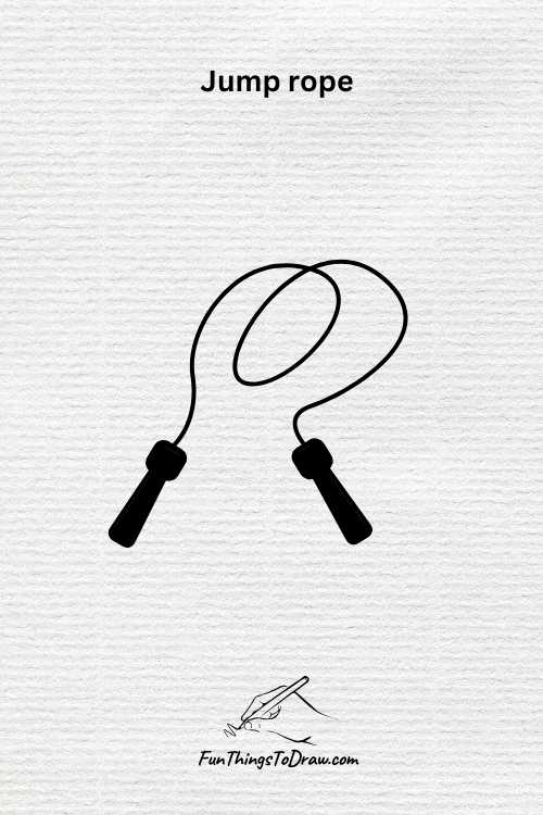 Jumping rope drawing