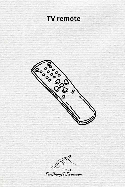 TV remote drawing