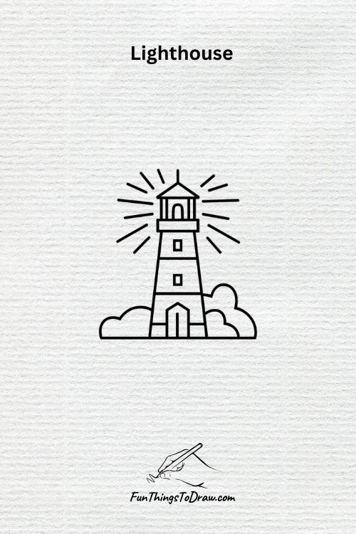 lighthouse drawing idea