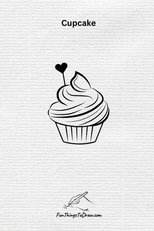 Cupcake drawing