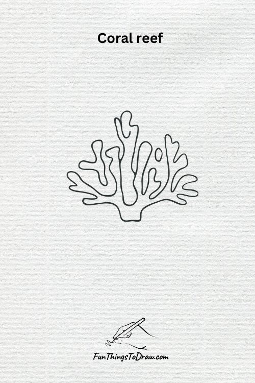 coral reef drawing