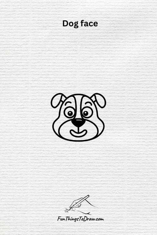 dog face drawing