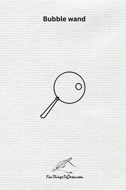 easy Bubble wand drawing