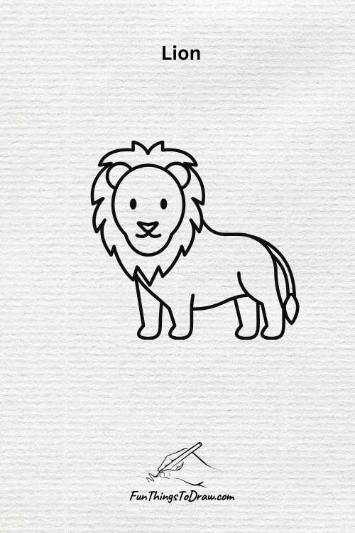 Lion drawing