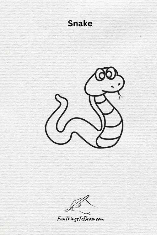 Snake drawing