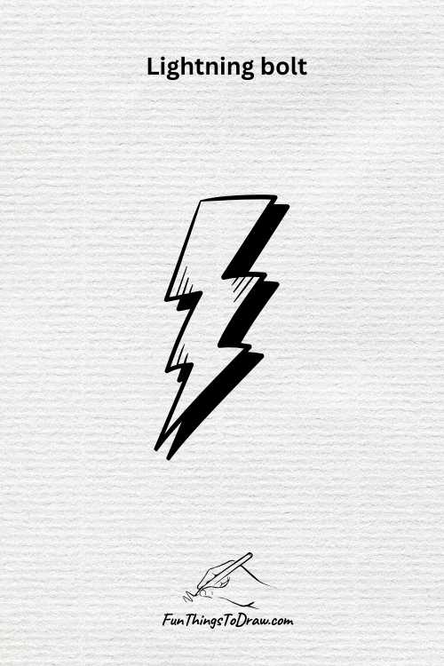 Lightning bolt drawing