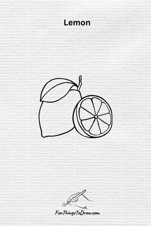 easy lemon drawing