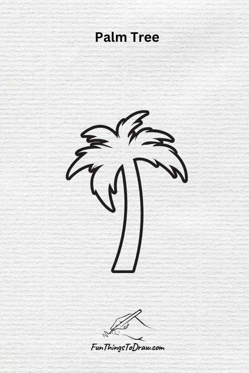 Palm tree drawing