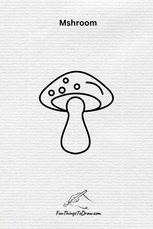 Mushroom drawing