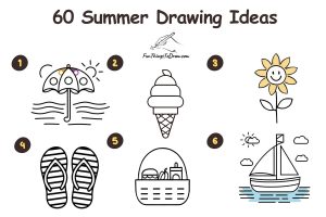 60 Cute and Easy Summer Drawing Ideas