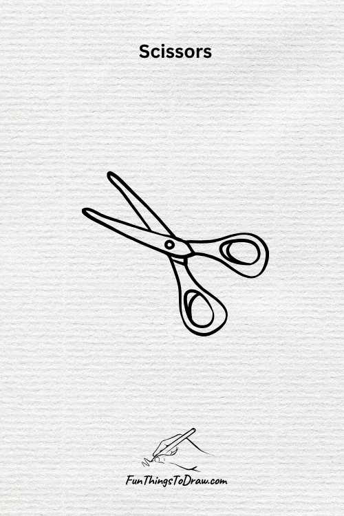 Scissors drawing