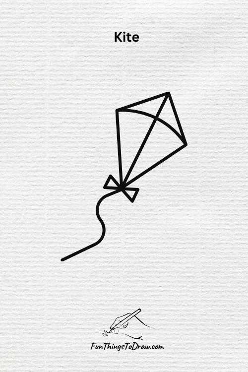 kite drawing