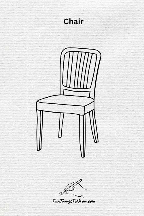 Chair drawing (fun things to draw when bored)
