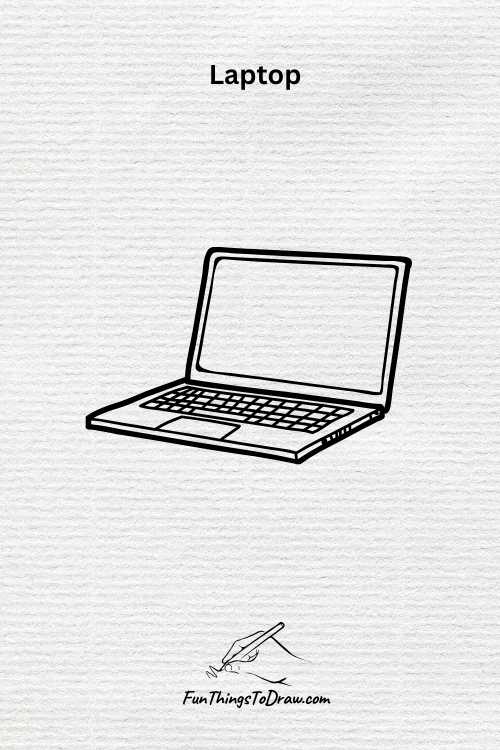Laptop drawing