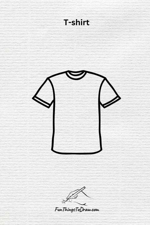 T-shirt drawing (fun things to draw when bored)