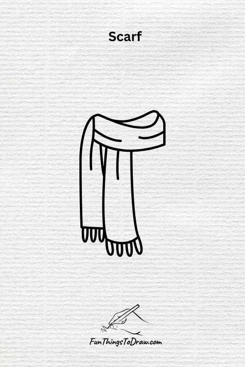 scarf drawing