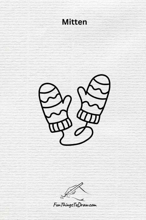 Mitten drawing