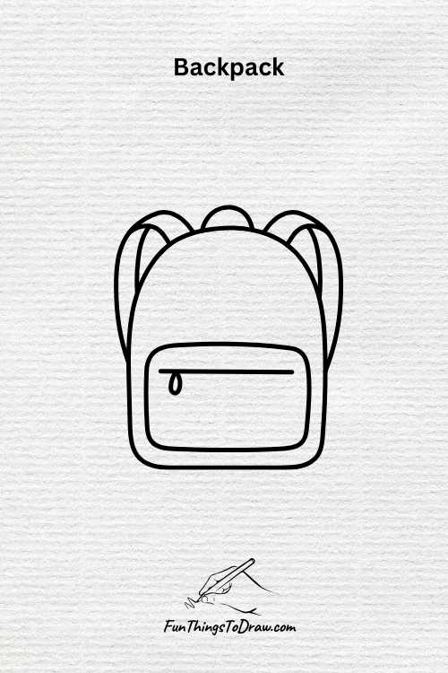 Backpack drawing (fun things to draw when bored)