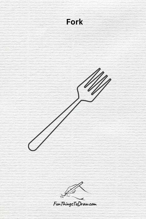 Fork drawing