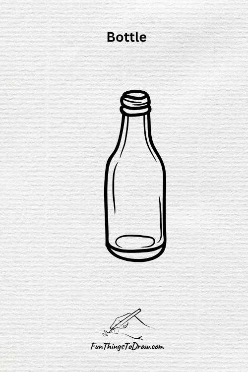 Simple bottle drawing