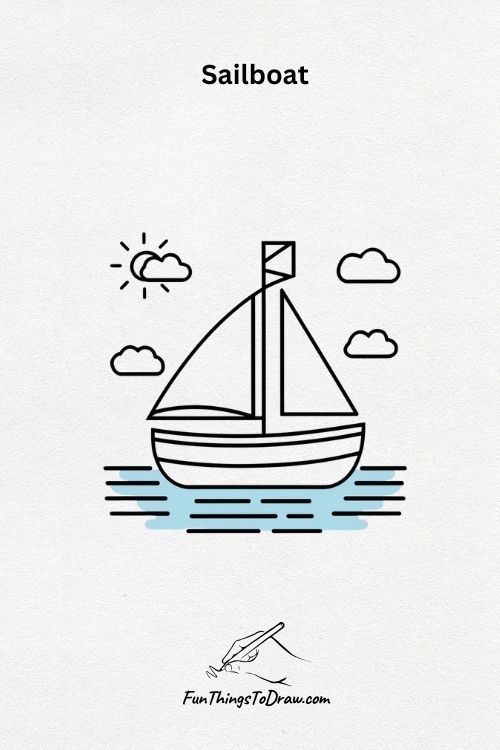 sailboat drawing