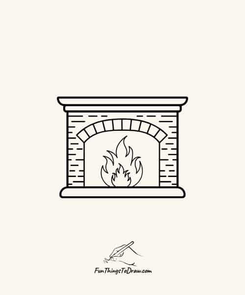 A fireplace