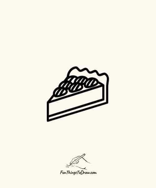 A slice of pecan pie