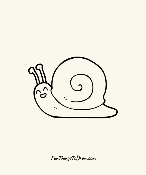 A smiling Snail Drawing Drawing